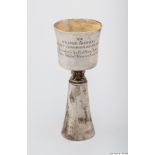 A Champion Flat Race Jockey trophy presented to Pat Eddery between 1974 and 1977, in the form of a