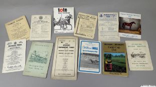 A collection of 82 racecards dating between the 1950s and 1980s