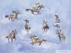 David Trundley (British, born 1949) LESTER signed, titled and dated '98, watercolour heightened with