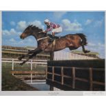 Frank Wright (British, 1928-2016) THREE HORSE RACING PRINTS each signed by the artist i) Night Nurse