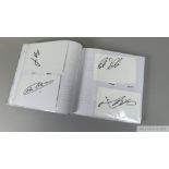 An excellent collection of 140 cards autographed by horse racing personalities,