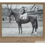 Photograph of the racehorse King's Beeches with the jockey Manny Mercer up, by R Anscomb of