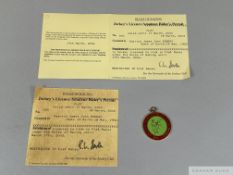 Two Pat Eddery Jockey's Licences, for 2002-03 and 2003-04, the latter being his final licence before