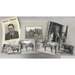 George Colling racing stable photographs circa 1940s, the lot also including a Sporting Chronicle