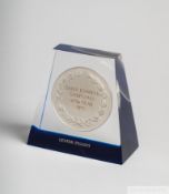 Daily Express Sportsman of the Year award presented to Lester Piggott in 1968, in the form of a