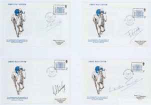 A set of four horse racing First Day Covers