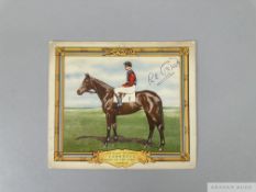 Lester Piggott-signed 1957 Christmas card
