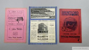 Brentford v. Arsenal match programme, 2nd November 1935
