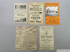 Five Queen's Park Rangers away match programmes