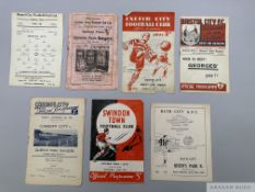 Seven Queen's Park Rangers away match programmes, 1940s