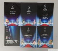 Eighteen various Super Cup match programmes from 1999-2019