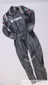 Black Mercedes pit crew suit by Alpinestars