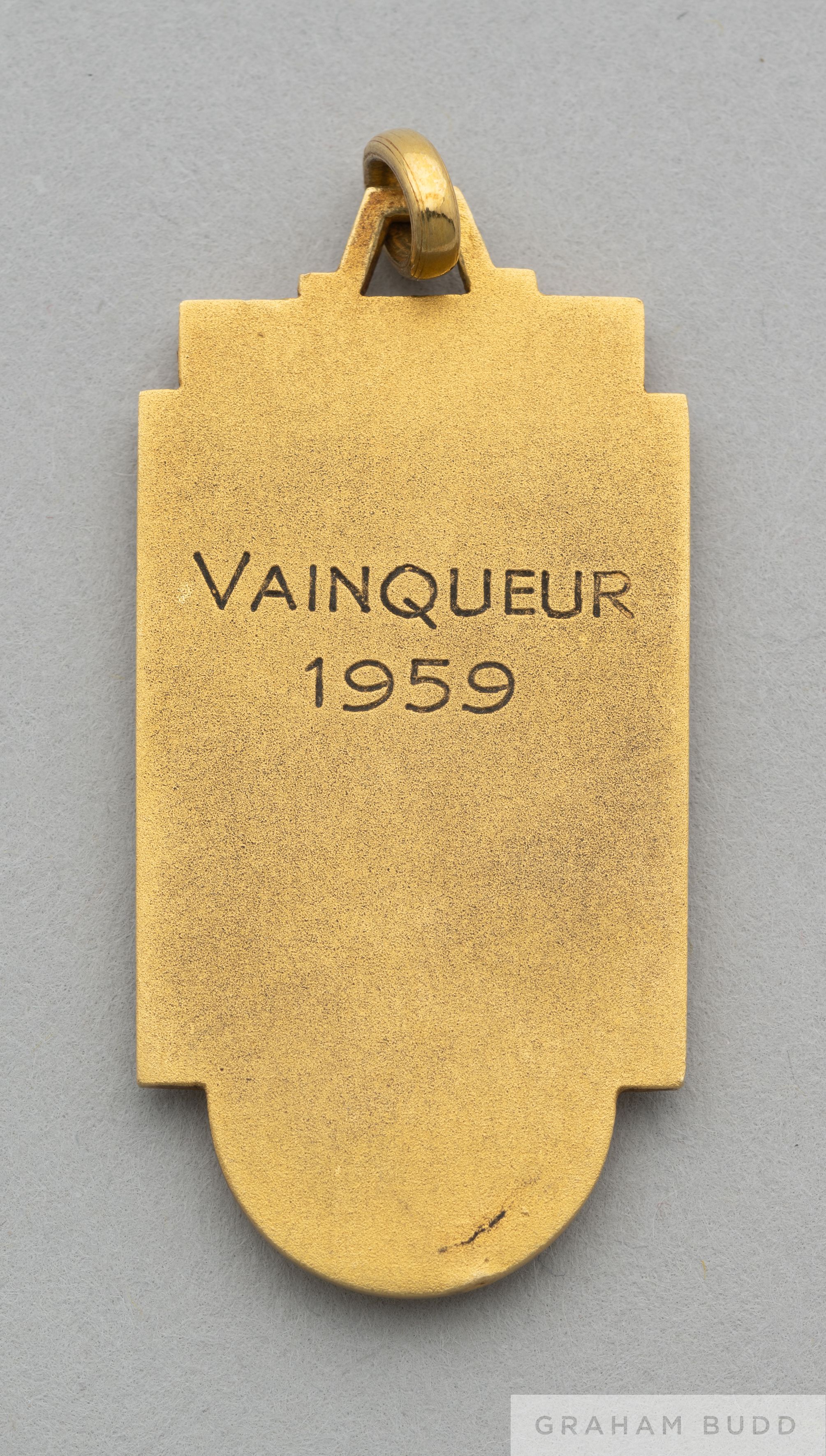 Raymond Kopa continental gold and enamel 1959 European Cup Winners medal, - Image 2 of 2