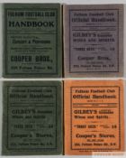 Four Fulham Handbooks, 1910-11; 1911-12; 1913-14; and 1914-15