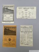 Four Fulham v. Queen's Park Rangers match programmes