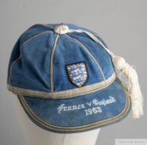 Ron Henry blue England v. France International cap, 1963