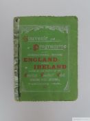 Rare England v. Ireland VIP International match programme, 16th February 1907