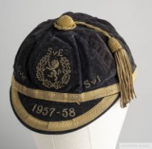 Tommy Younger blue Scotland v. Northern Ireland, Wales and England cap, 1957-58