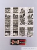 Complete set of 3-D Vistascreen, Series 69 "Coutrtesy of Chelsea" Football cards