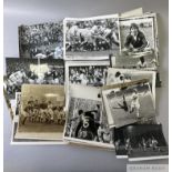Collection of approximately one hundred English Rugby press photographs 1970s
