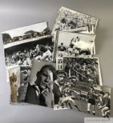 Collection of approximately seventy Irish Rugby press photographs 1970s