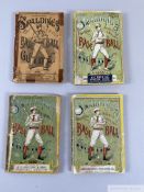 Four 19th and early 20th Century Spaldings Official Baseball Guides