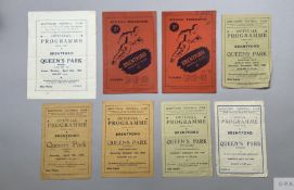 Eight Brentford v. Queen's Park Rangers match programmes
