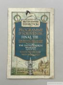 West Ham United v. Bolton Wanderers 1923 F.A.Cup Final match programme
