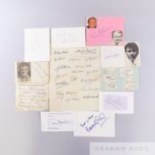 A large collection of football autographs from the 1930s up to the 1990s