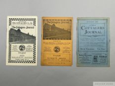 Three Fulham home match programmes 1926-1939