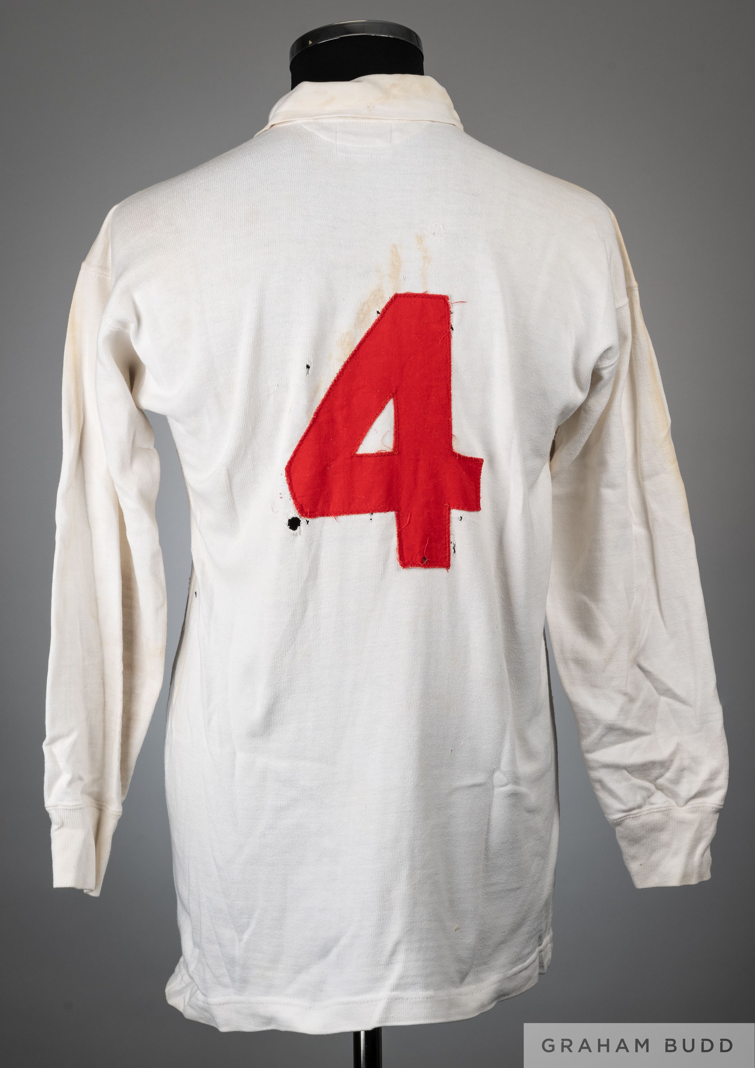 White England no.4 shirt, 1970s-80s, - Image 2 of 2