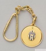 .18k gold & enamel medal and fob awarded by Juventus FC to Ottorino Barassi on the occasion of the