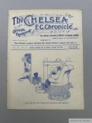 Chelsea v. Leyton and Woolwich Arsenal joint match programme, 5-7th December 1908