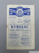 Southend United v. Queen's Park Rangers match programme, 9th February 1935