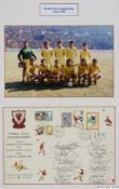 Liverpool World Club Championship, Tokyo 1984 photograph and signed FDC display