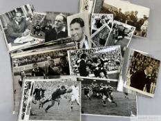 Collection of approximately ninety New Zealand rugby Press photographs 1960s