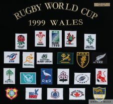 1999 Rugby World Cup display of shirt badges