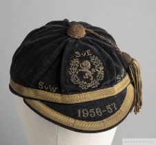 Tommy Younger blue Scotland v. Wales, Northern Ireland and England cap, 1956-57