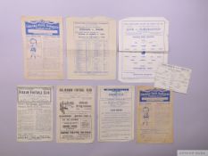 Collection of 1948 Queen's Park Rangers home match programmes 1948