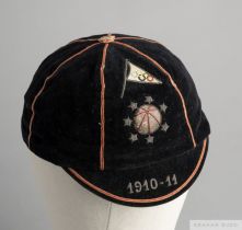 1910-11 black sports cap