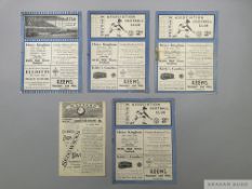 Five Watford v. Queen's Park Rangers match programmes