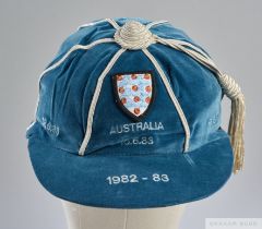 Peter Shilton blue England v. Australia International cap, 1982-83