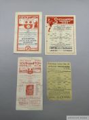 Four Southampton v. Queen's Park Rangers match programmes