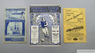 Portsmouth v. Grimsby Town match programme, 18th April 1938