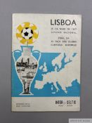 Celtic v. Inter Milan European Cup Final match programme, 25th May 1967