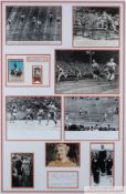 A Fanny Blankers-Koen 1948 Olympic Games framed montage