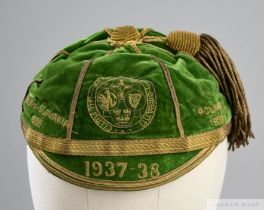 Charlie Turner green Republic of Ireland v. Czechoslovakia and Poland cap, 1937-38