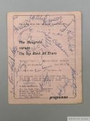 The Mongrels v. The Top Rank All Stars programme, 2nd November