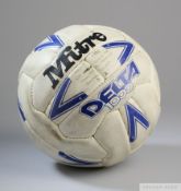 Steve Cammack - 100 League goals white and blue leather Mitre Delta 1000 football