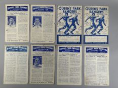 Seven Queen's Park Rangers home match programmes 1940s